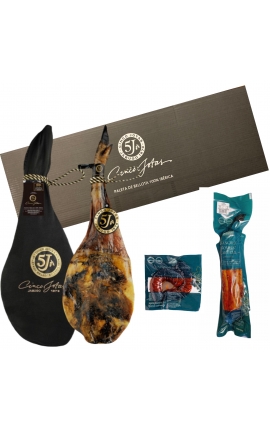 Lote Paleta 5 Jotas (4,5-5 kg) + lomo Sánchez Romero Carvajal + Jabuguitos